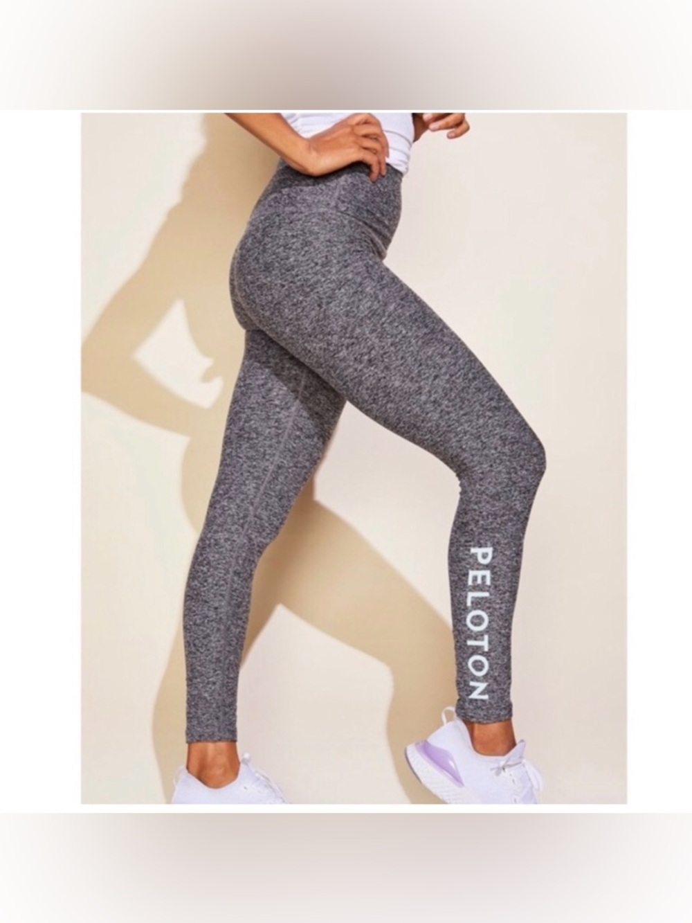 Beyond Yoga x Peloton heather Gray High-Waist Leggings